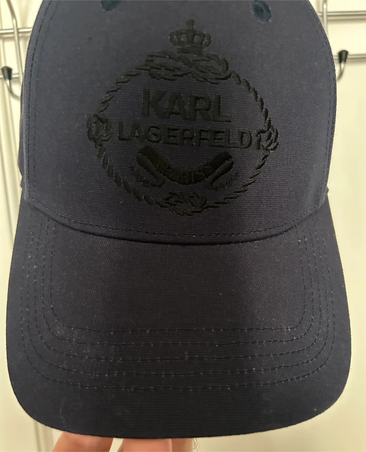 Karl Lagerfeld Navy Baseball Cap