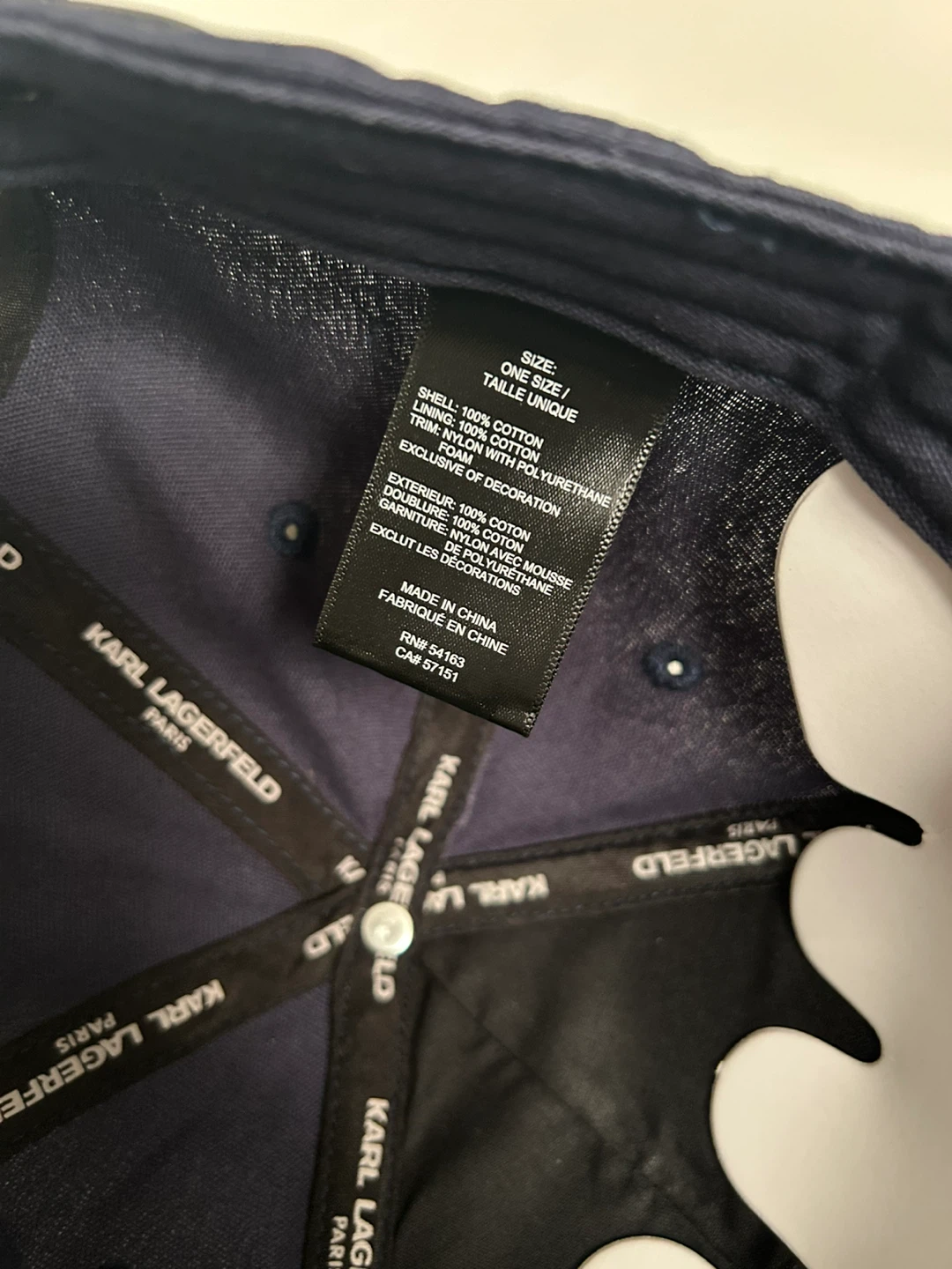 Karl Lagerfeld Navy Baseball Cap - photo 4