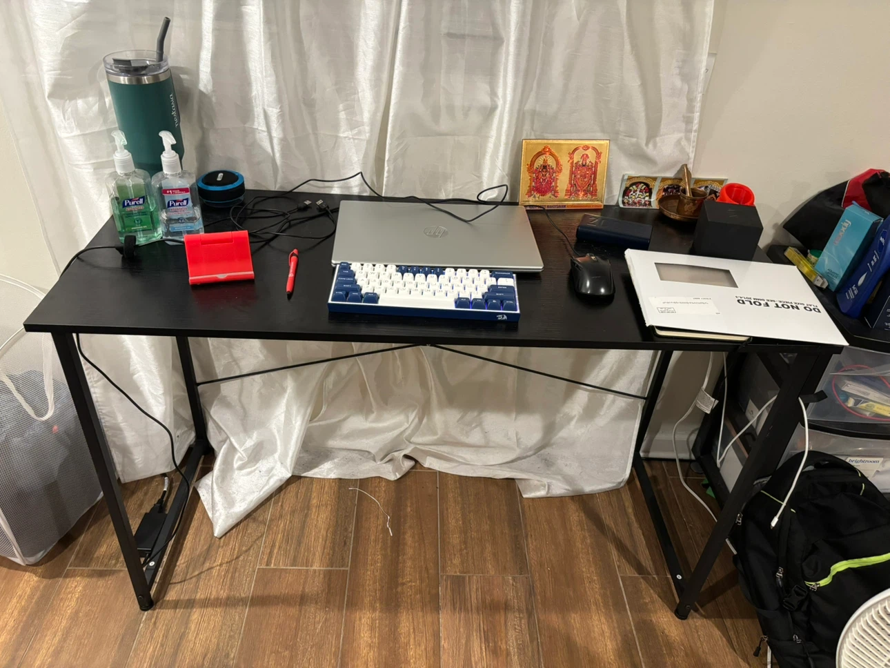 Black Study desk - photo 2