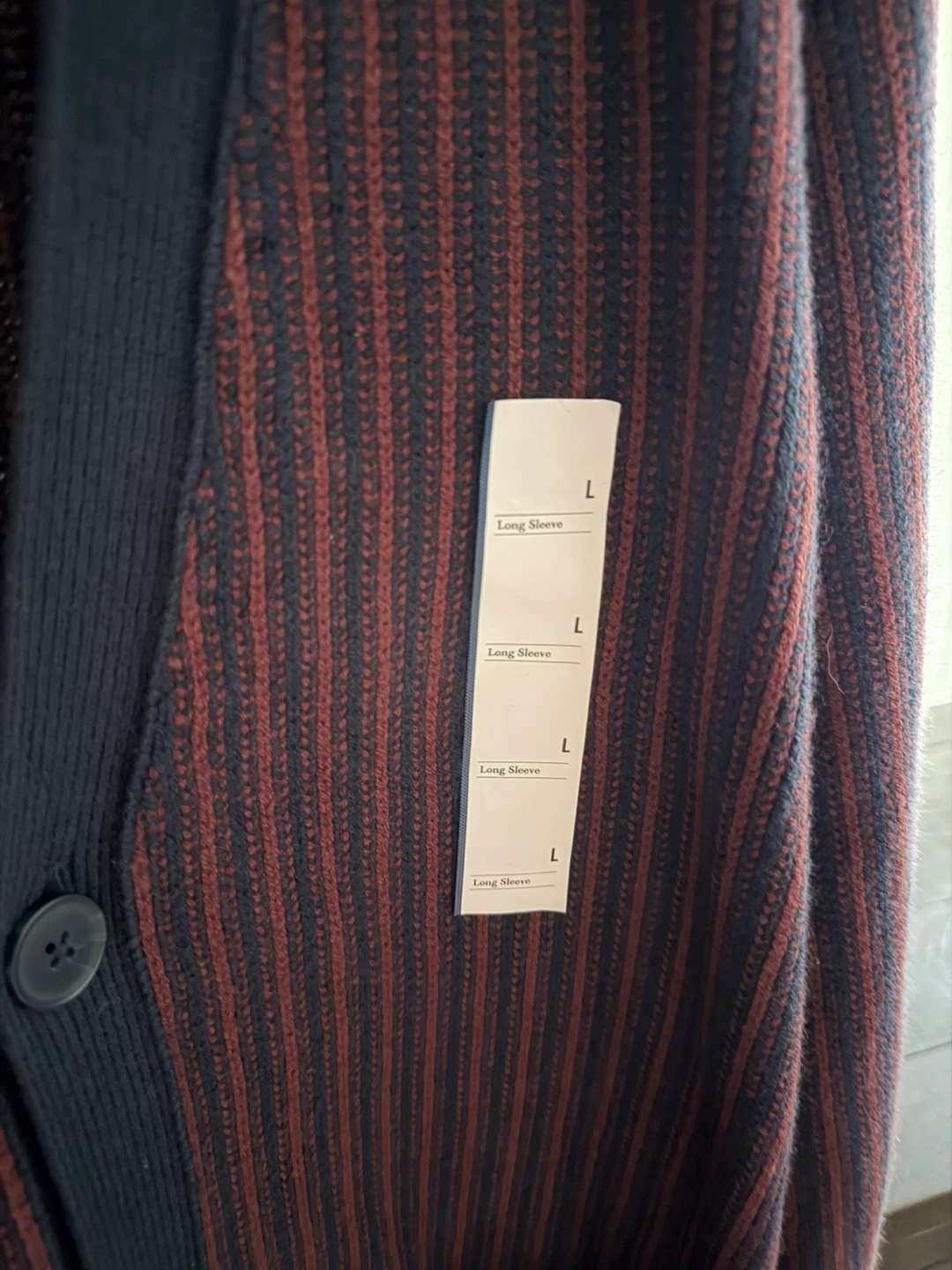 Goodfellow & Co Striped Cardigan Sweater - Size L - photo 2