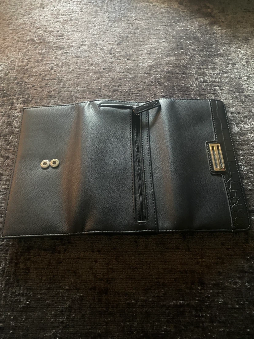 Black Faux Leather Wallet - photo 3