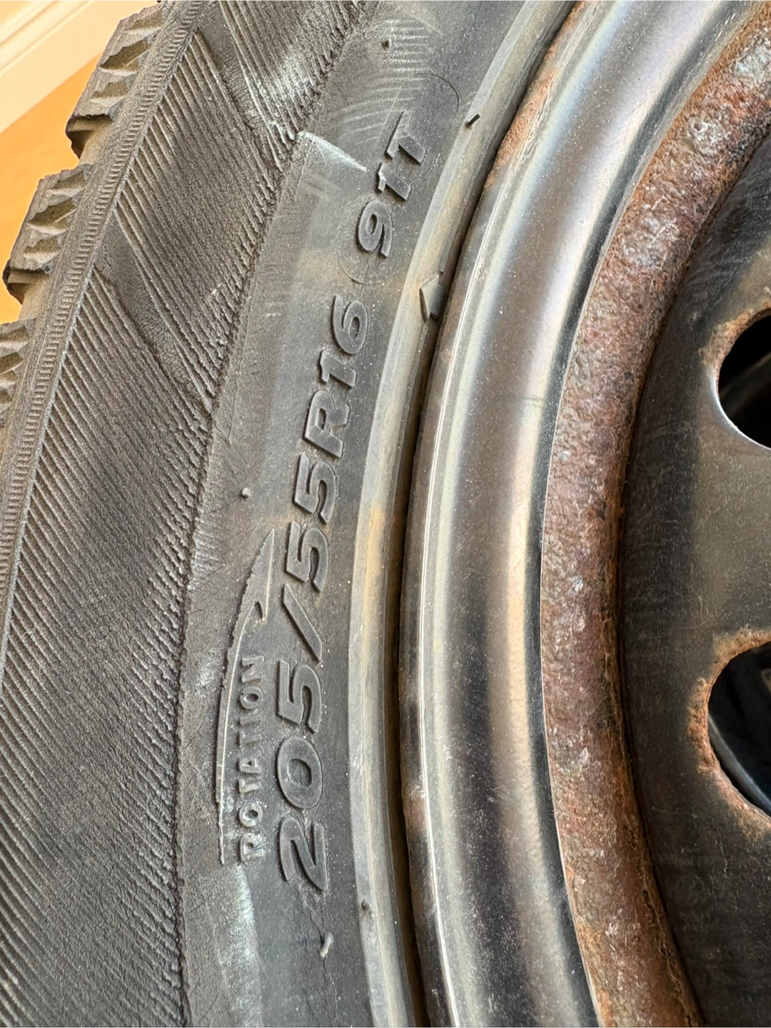 Hankook Winter i*Pike 205/55R16 Tires on Steel Rims - photo 4
