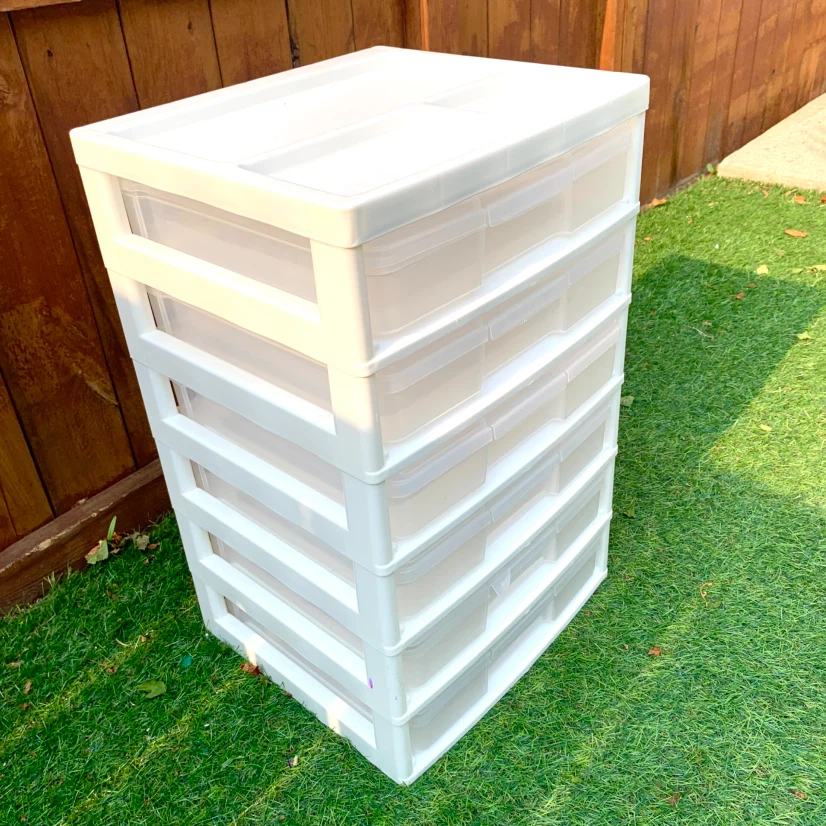 White 6-Drawer Storage Unit with Organizer Top - photo 3