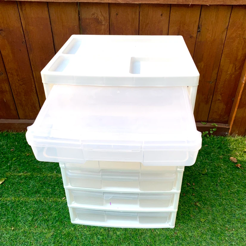White 6-Drawer Storage Unit with Organizer Top - photo 5