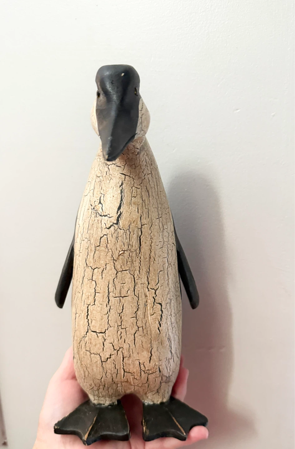 Wooden Penguin Figurine - photo 2