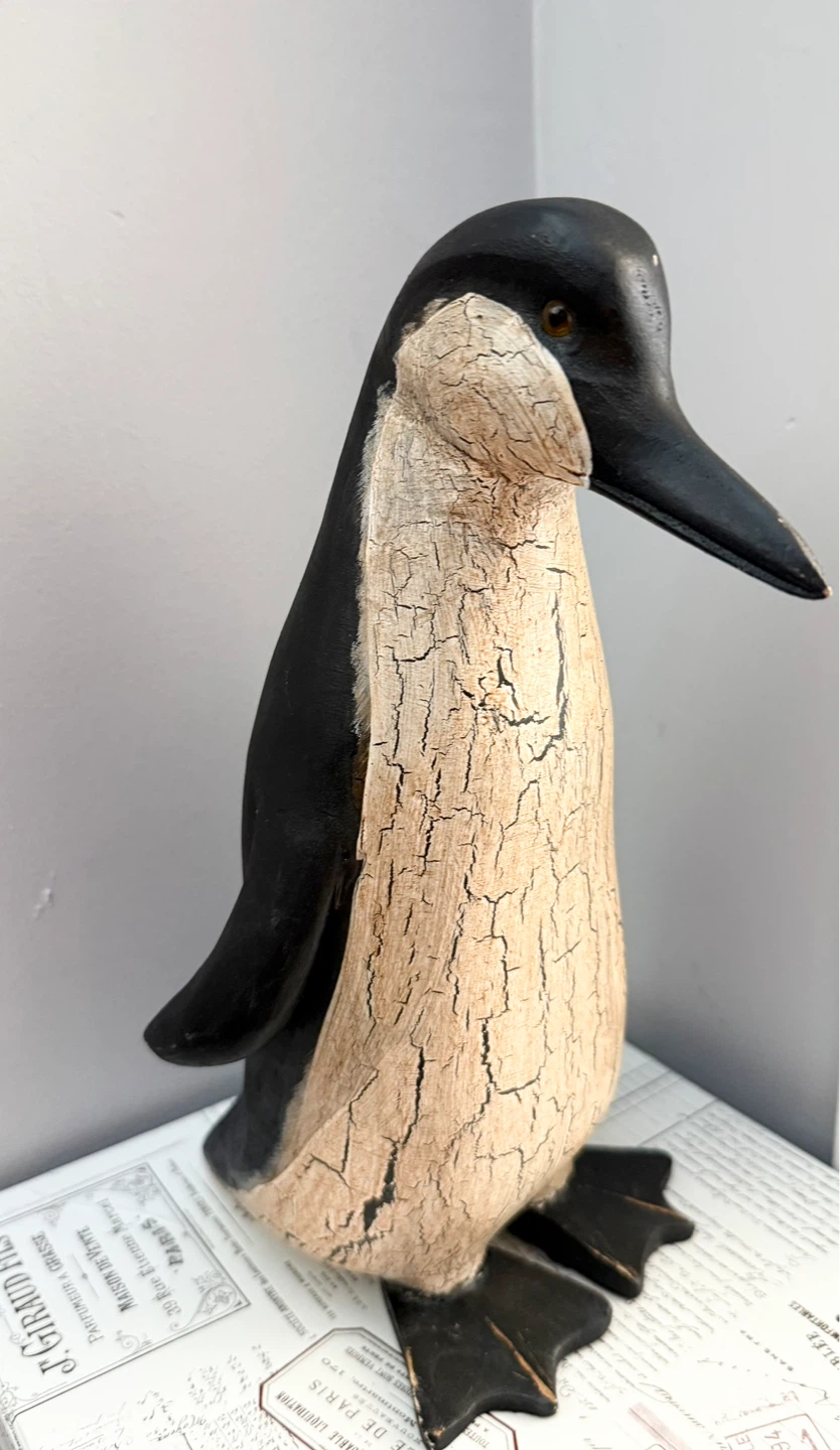 Wooden Penguin Figurine - photo 5