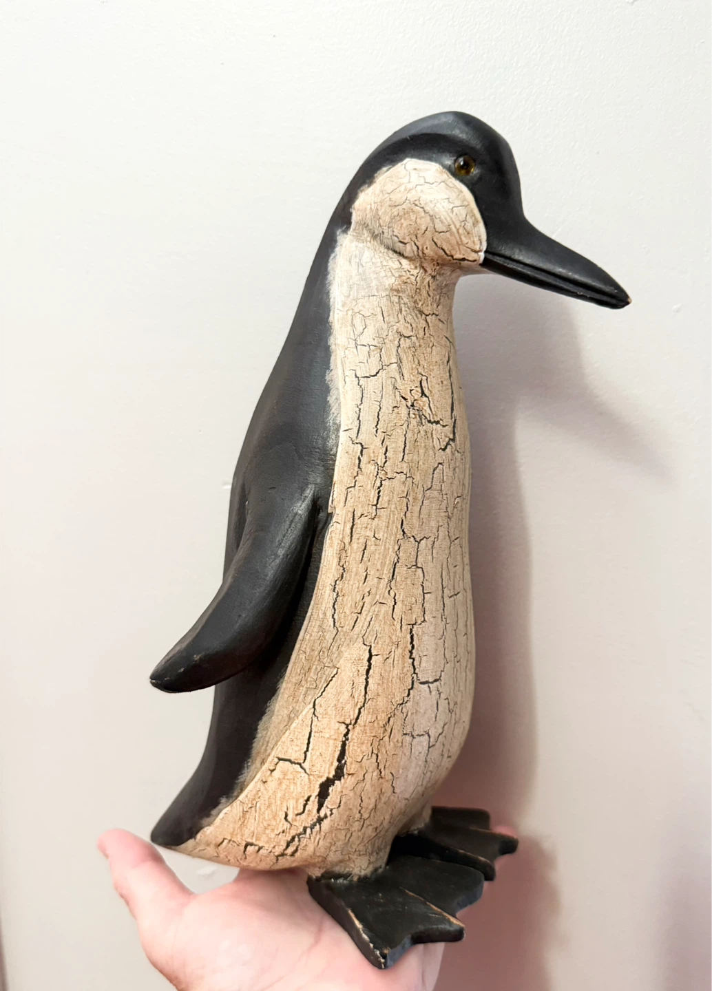 Wooden Penguin Figurine - photo 3