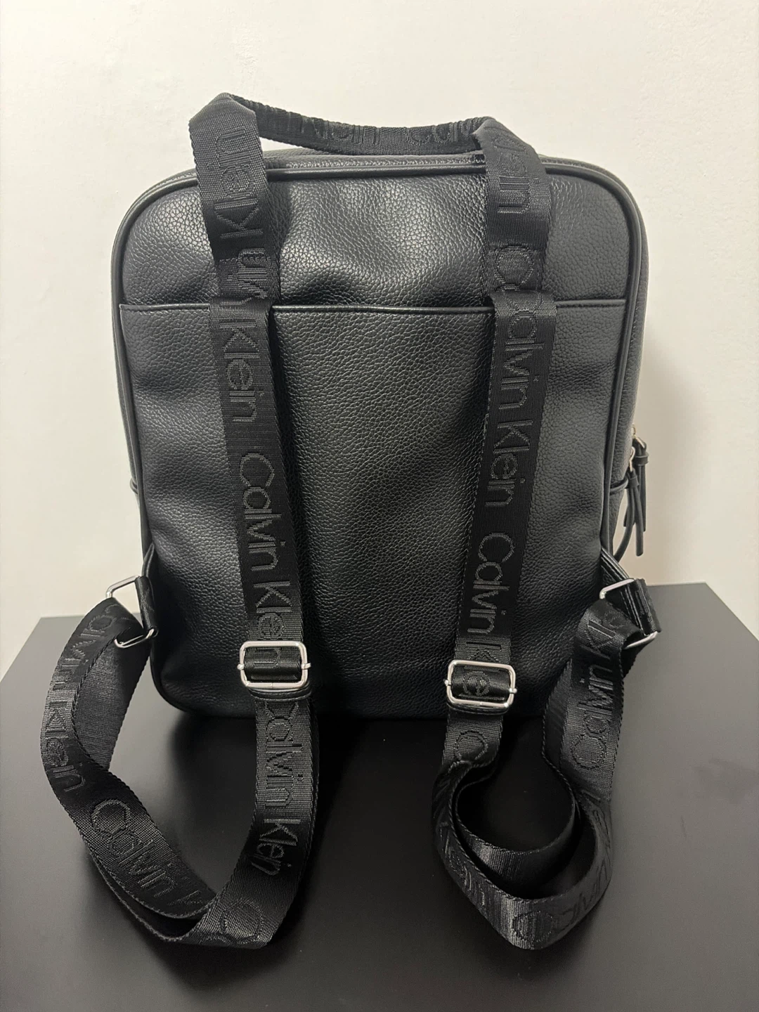 Calvin Klein Black Faux Leather Backpack - photo 2