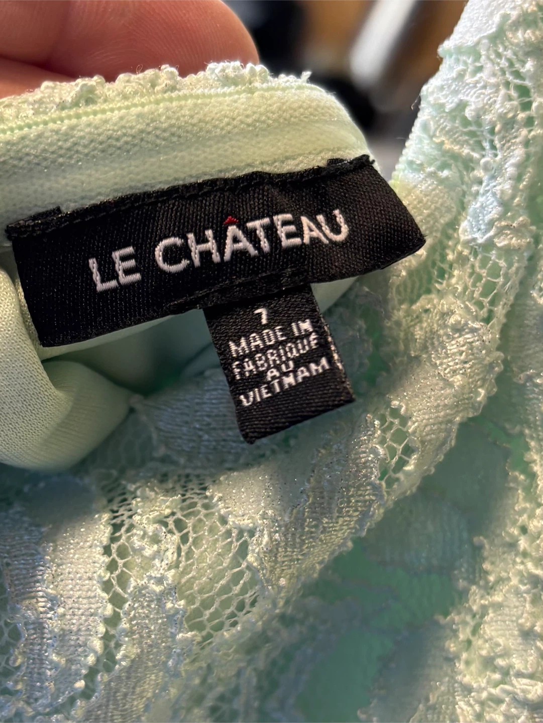 Prom dresses Le Château mint green ruffled formal dress - photo 3