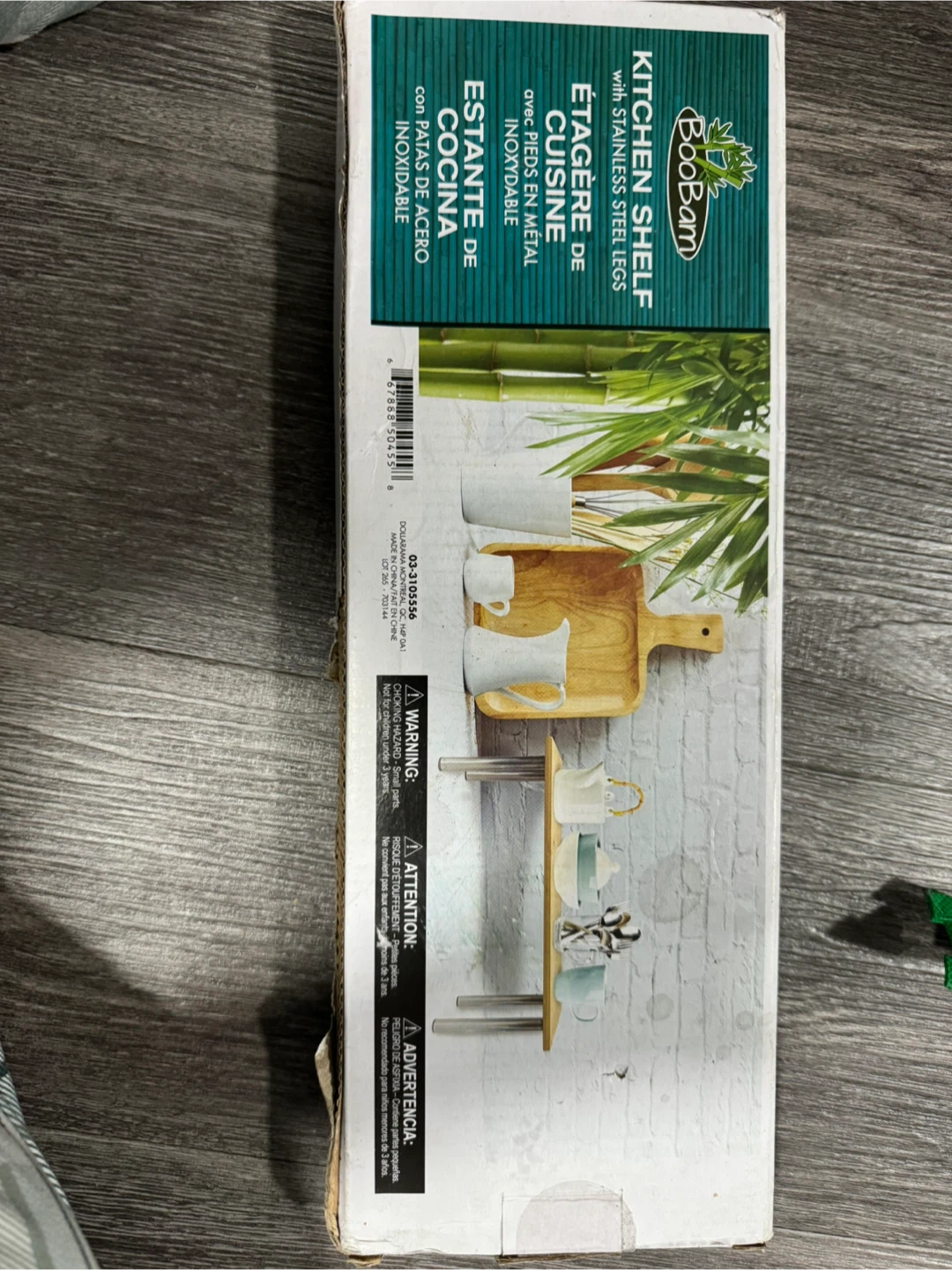 BooBoom Kitchen Shelf with Stainless Steel Legs - photo 2