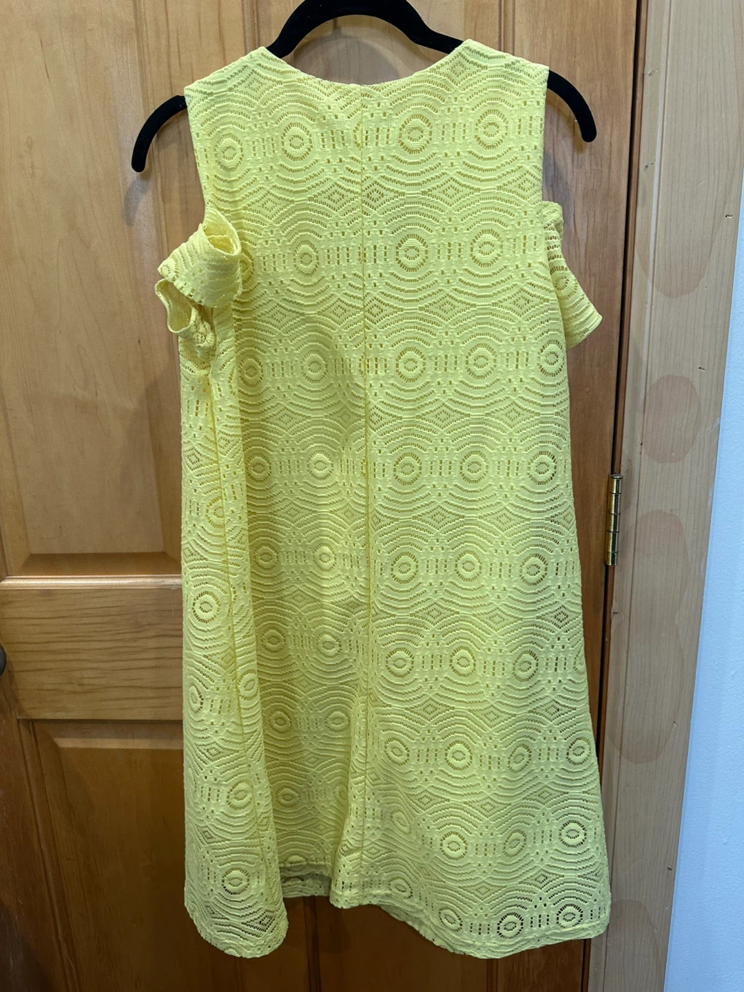 Madison Leigh Yellow Lace Cold Shoulder Dress - photo 2