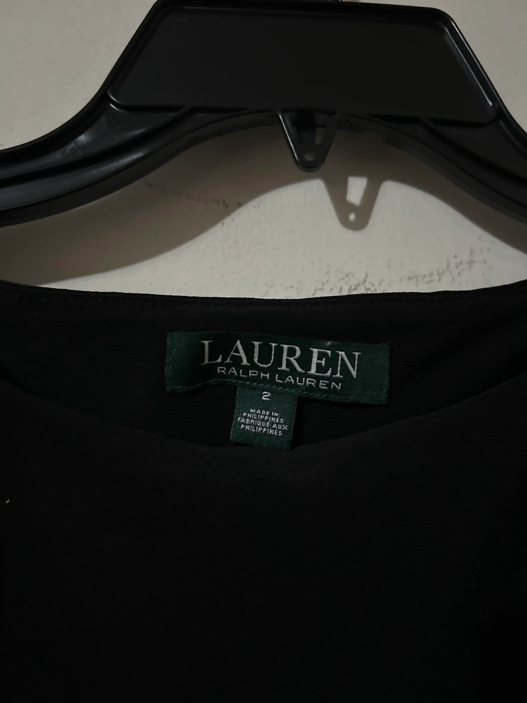 Lauren Ralph Lauren Black Twist Front Dress Size 2 - photo 3