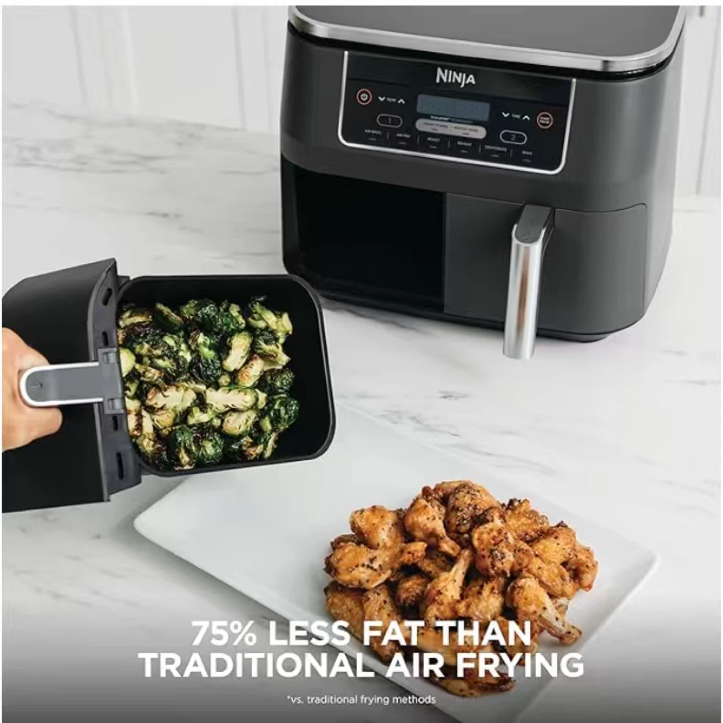 Ninja Foodi 8-qt. XL Air Fryer with 2 Baskets - photo 2