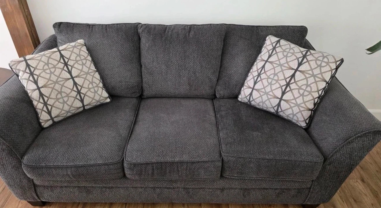 3&2 Seater Sofa with Decorative Pillows- $400 - photo 2