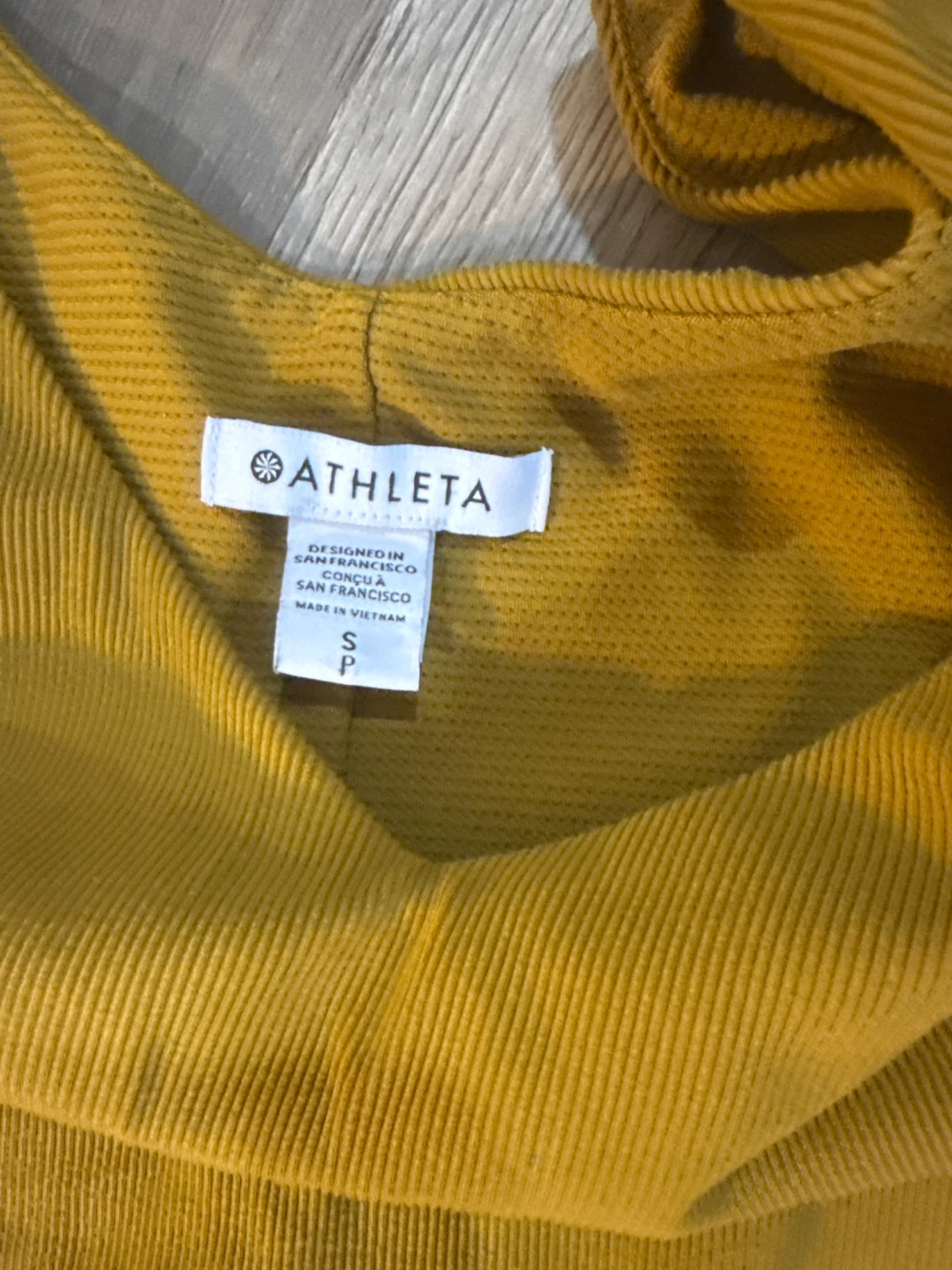 Athleta Mustard Yellow Sleeveless Midi Dress Pockets Size S - photo 5
