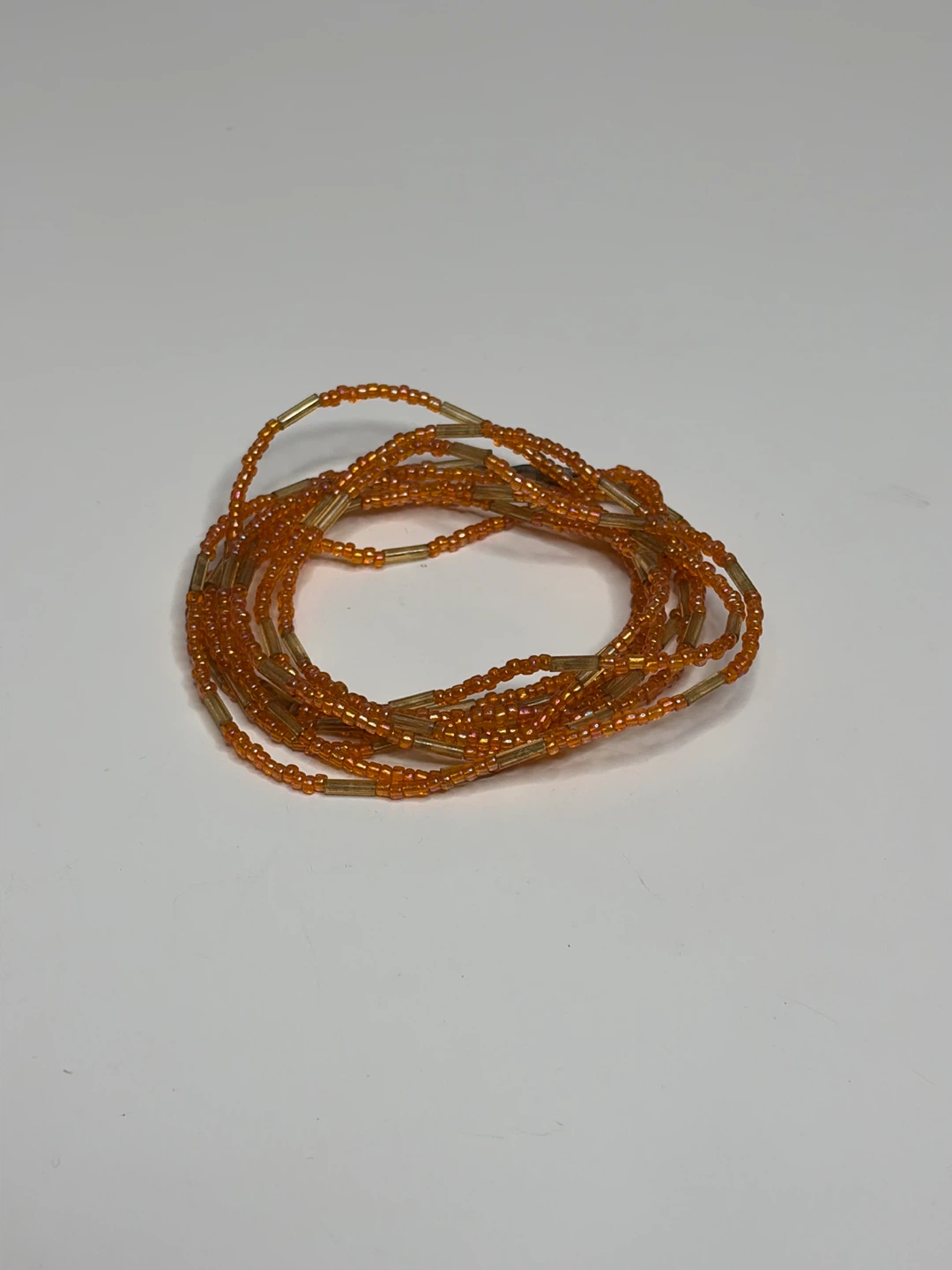 Orange Beaded Waist Beads