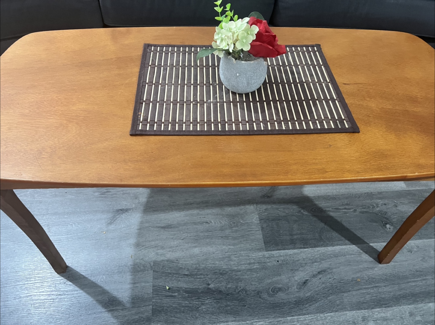 Wooden Coffee Table Set with Two Side Tables - photo 4