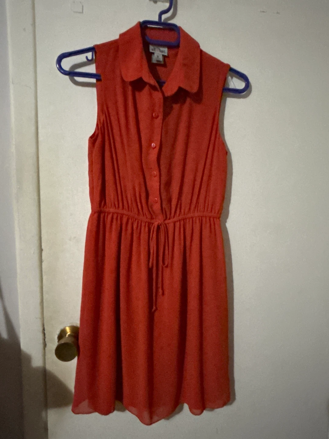 Sweet Storm Sleeveless Button-Up Dress