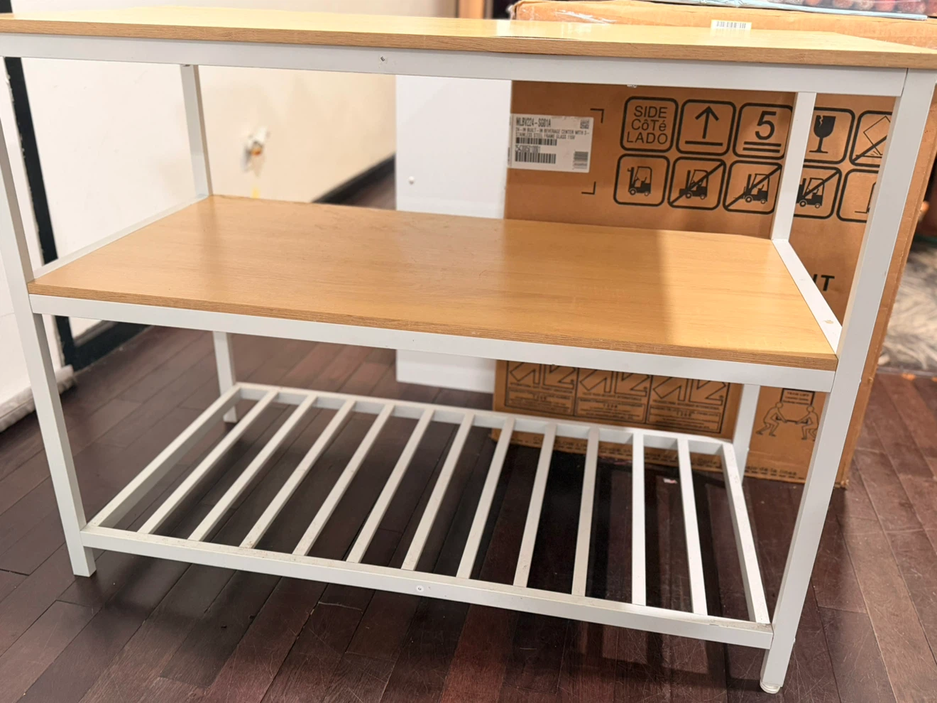 VASAGLE Kitchen Island with 3 Shelves