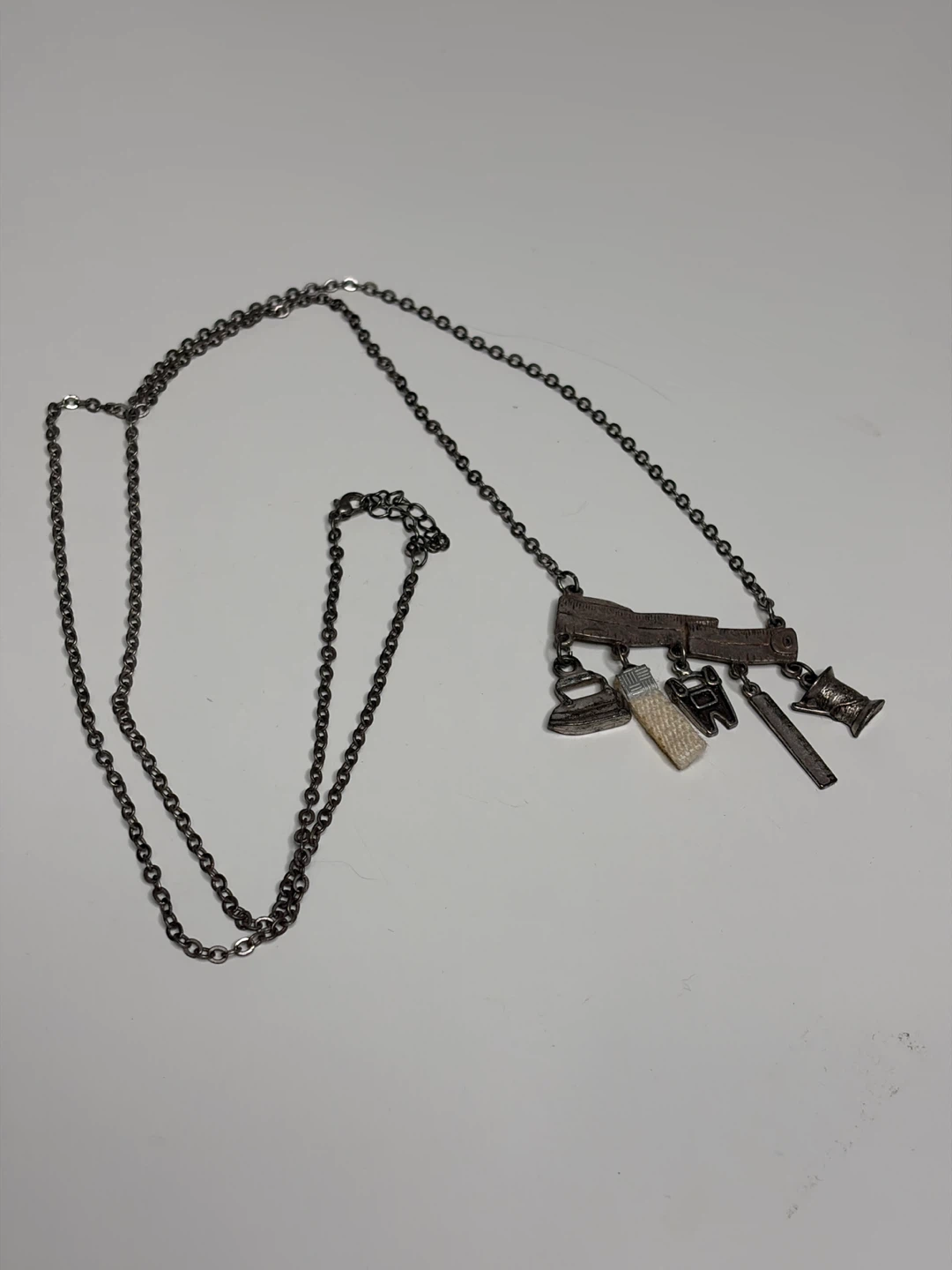 Sewing Themed Charm Necklace