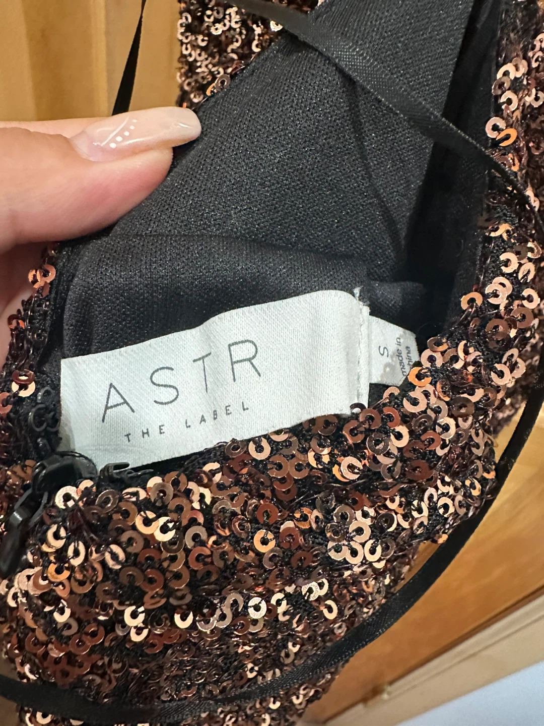 ASTR The Label Sequin Twist Front Mini Dress - photo 3