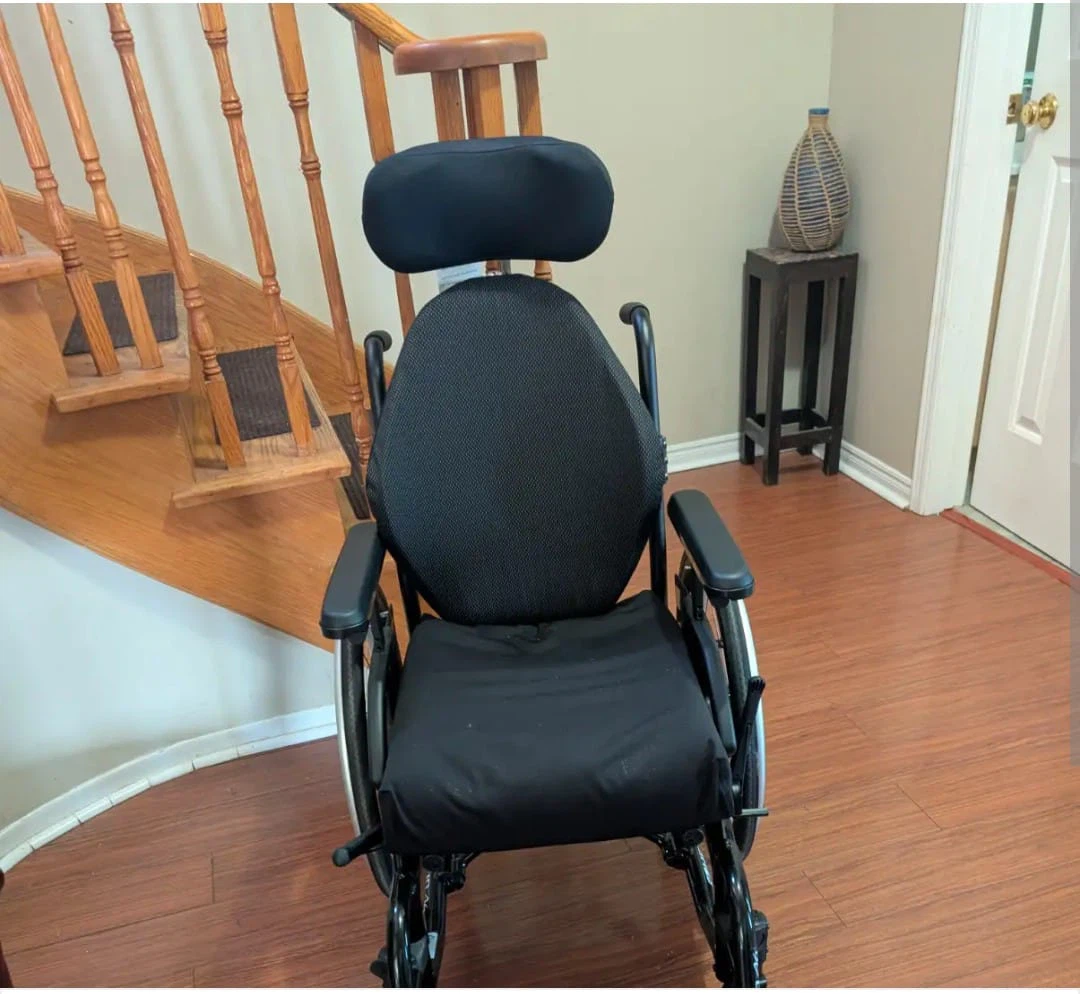 Whitmeyer Wheelchair with Tray and Headrest