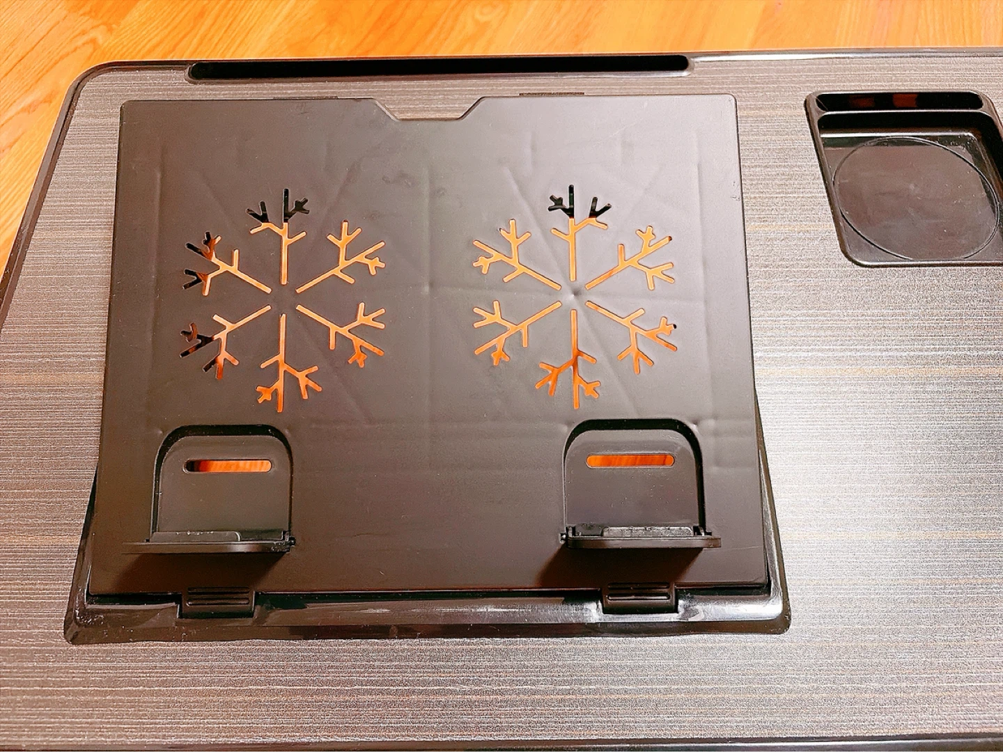 Adjustable Laptop Desk with Cooling Fans - photo 3