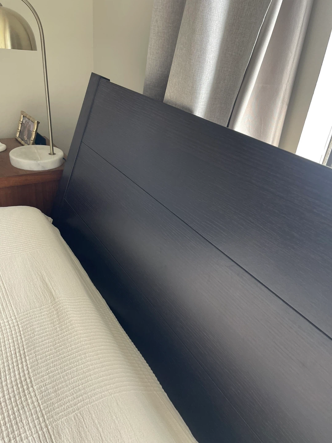 IKEA Dark Wood Bed Frame