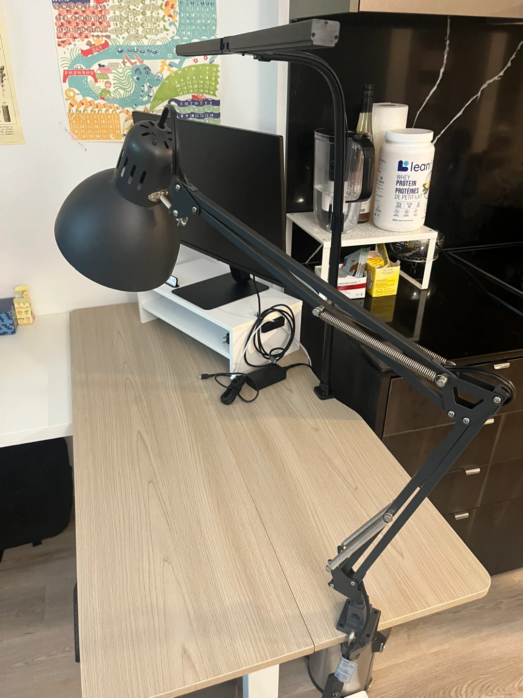 Free Black Desk Lamp with Bulb (IKEA TERTIAL)