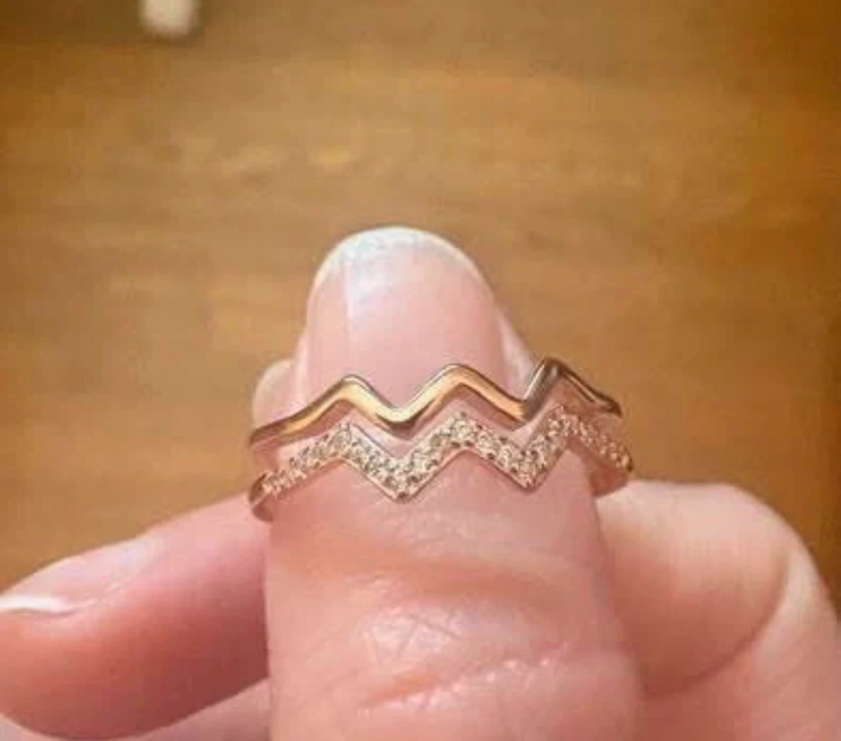 925 Sterling silver rings-Size 6, Both together for $10 - photo 4