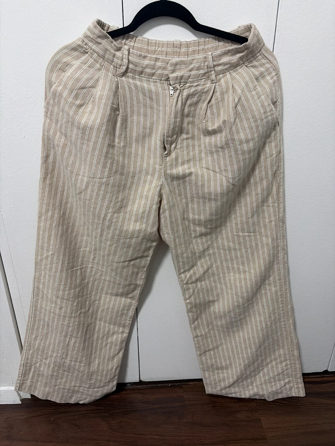 GAP Striped Linen Blend Pants - Petite