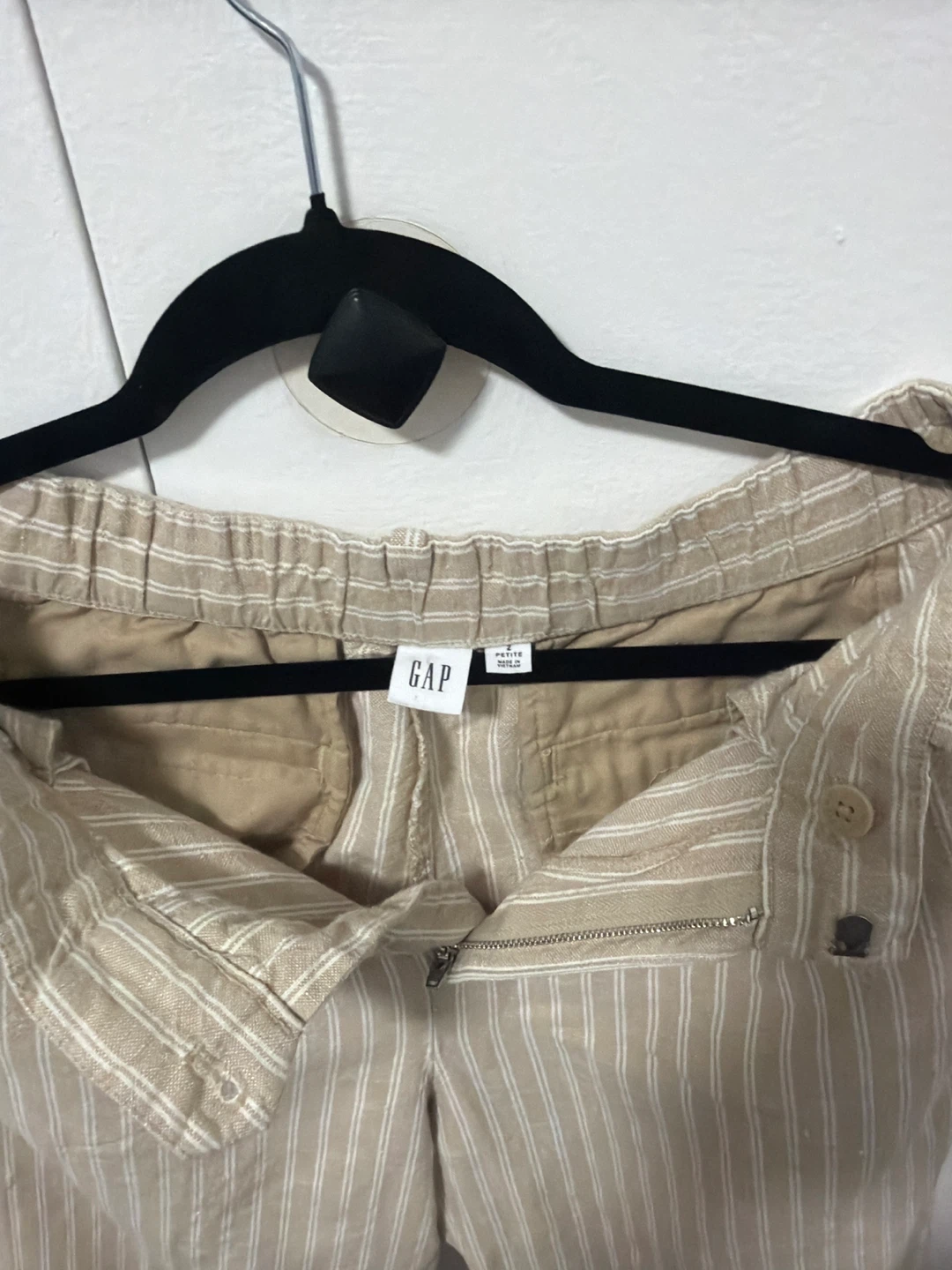 GAP Striped Linen Blend Pants - Petite - photo 3