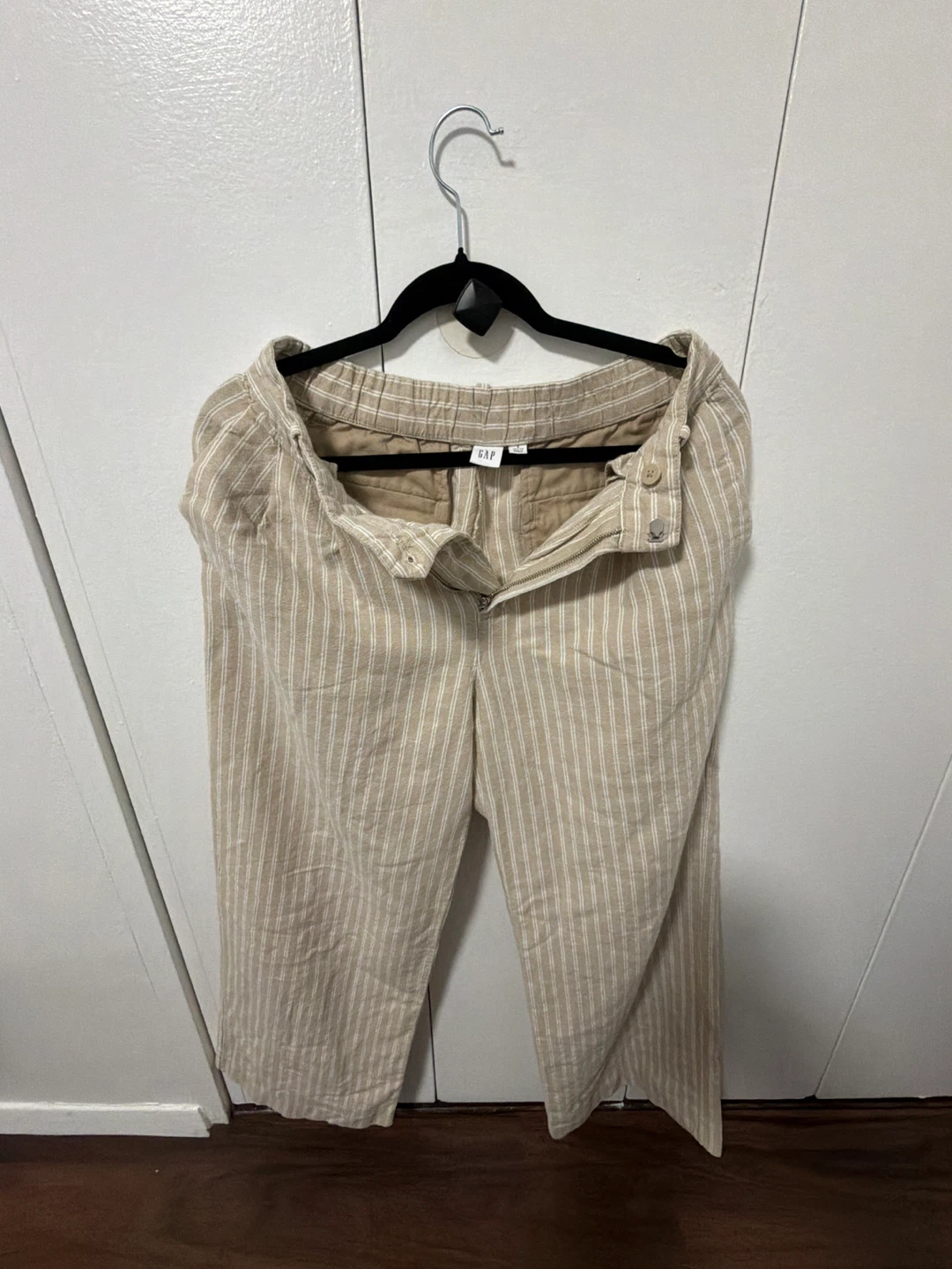 GAP Striped Linen Blend Pants - Petite - photo 4