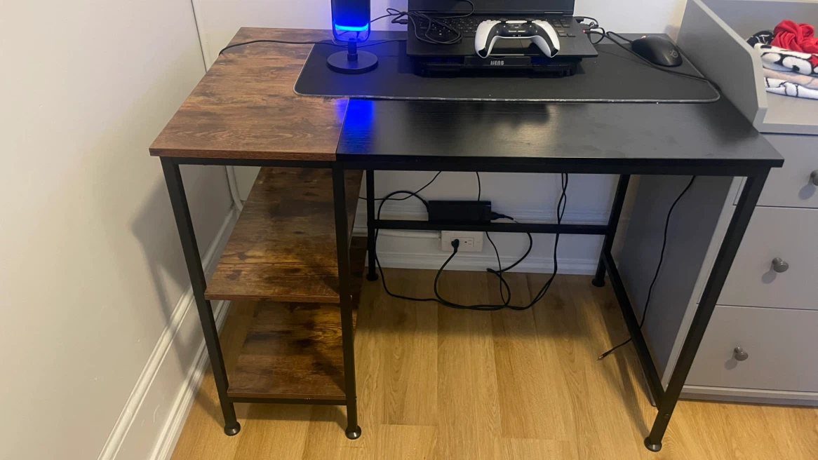 Computer Desk with Shelves