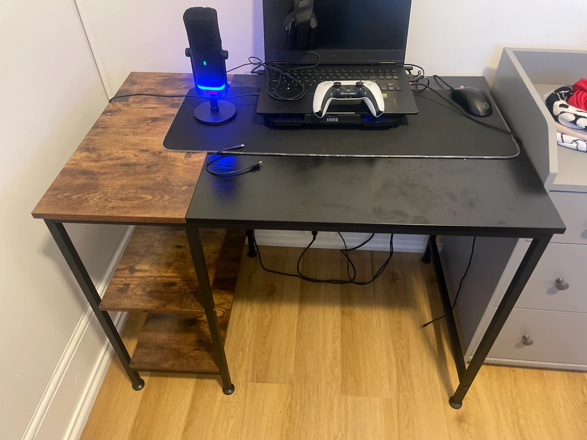 Computer Desk with Shelves - photo 4
