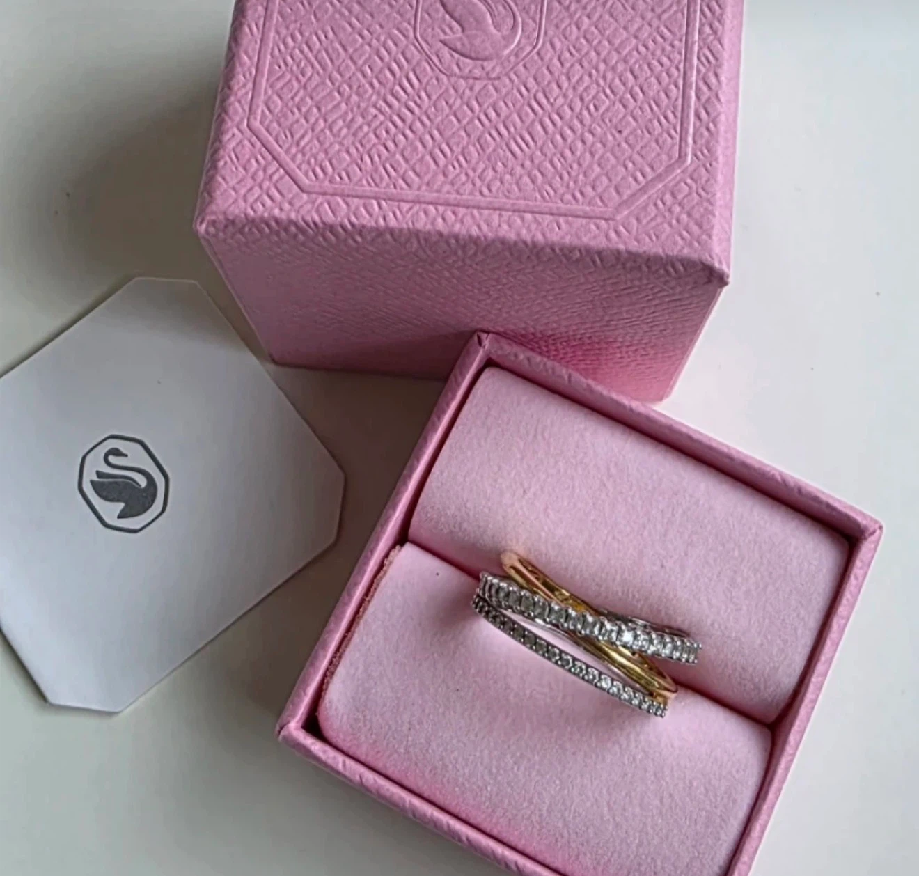 Swarovski Hyperbola Ring 3 Band