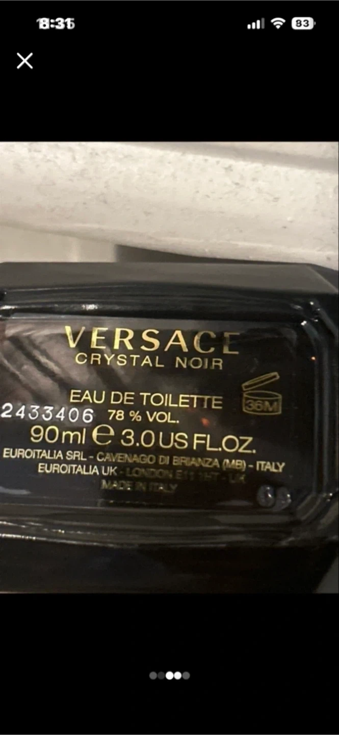 Versace Crystal Noir Eau de Toilette 90ml - photo 2