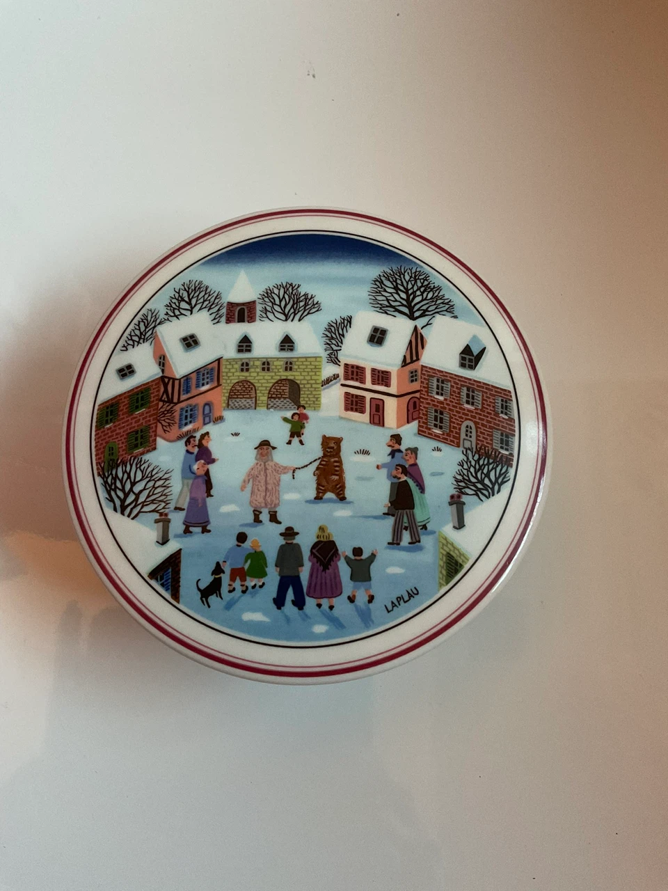 Vintage Villeroy & Boch Design Naif Gérard Laplau Trinket Box