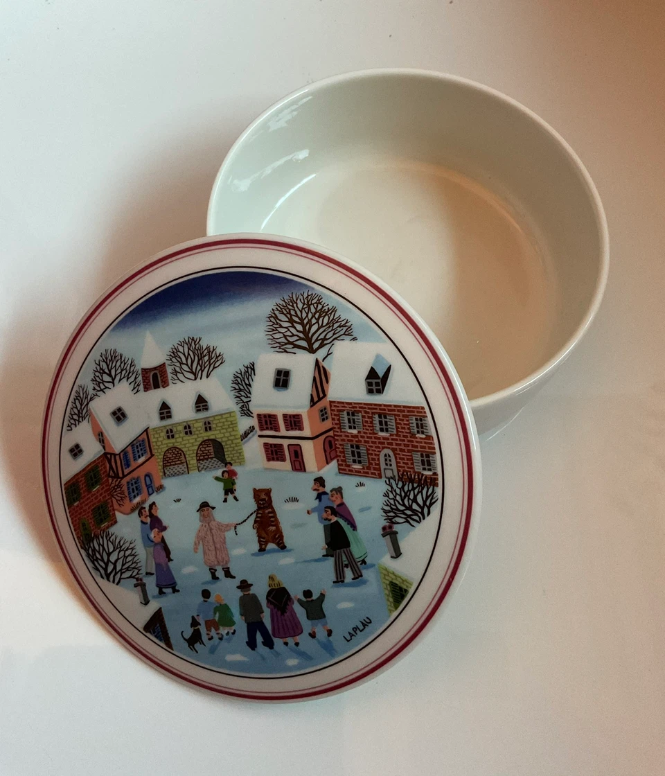 Vintage Villeroy & Boch Design Naif Gérard Laplau Trinket Box - photo 2