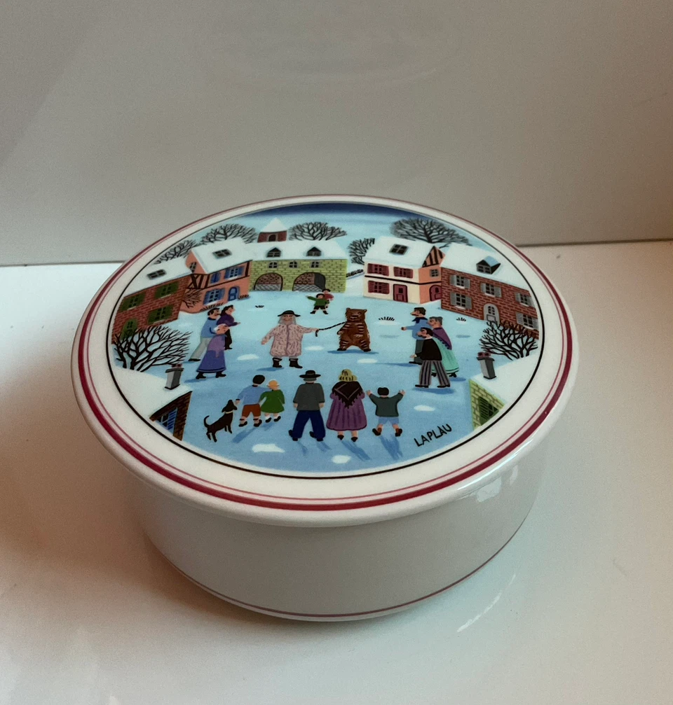 Vintage Villeroy & Boch Design Naif Gérard Laplau Trinket Box - photo 3
