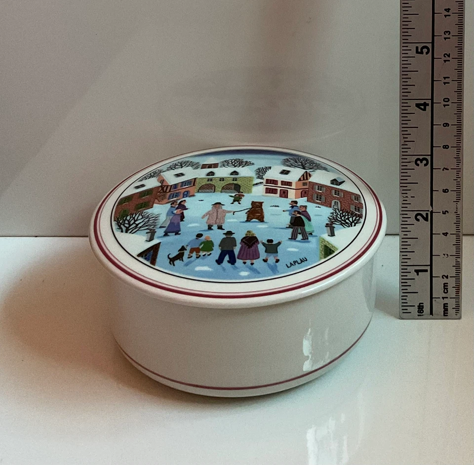 Vintage Villeroy & Boch Design Naif Gérard Laplau Trinket Box - photo 5
