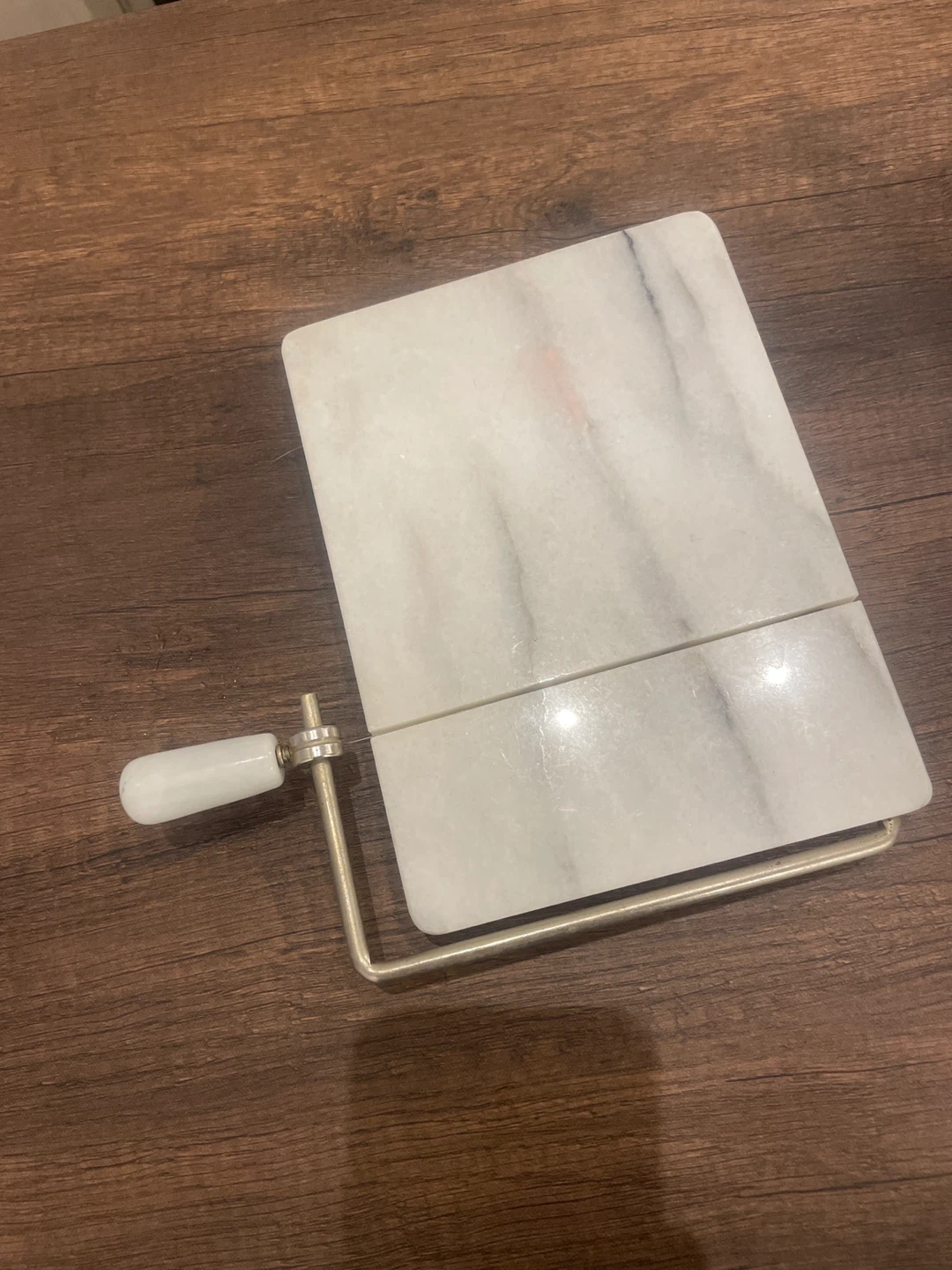 Marble Cheese Slicer with Crank Handle