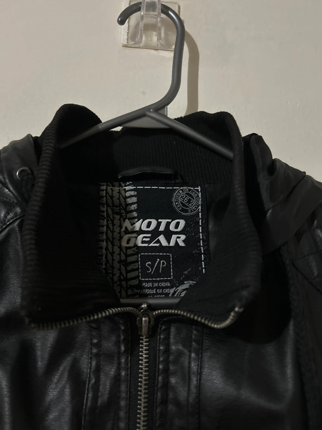 Moto Gear Black Faux Leather Hooded Jacket - photo 3