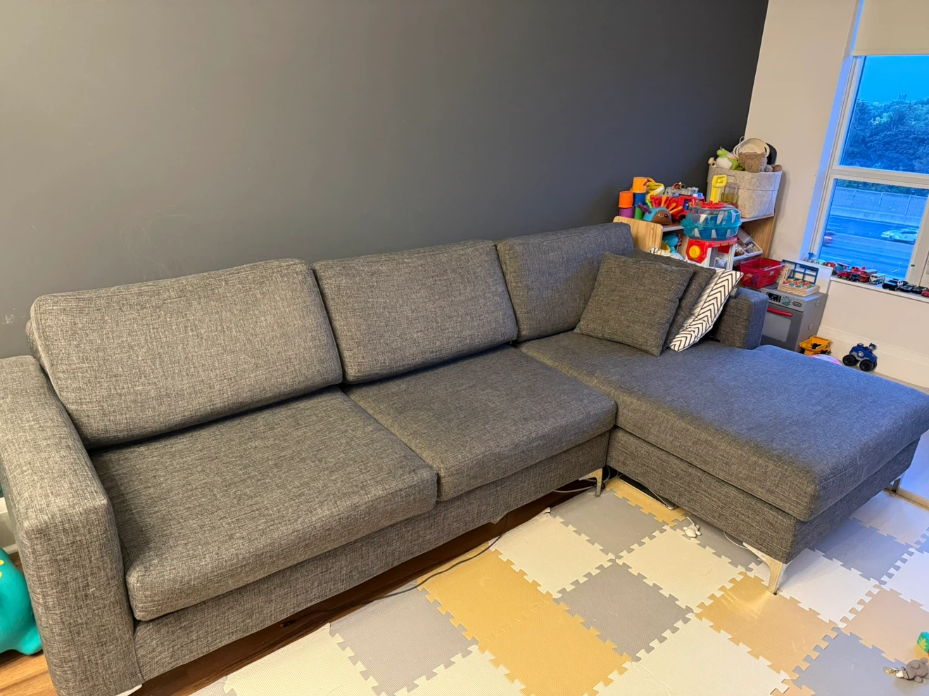 Grey Sectional Sofa - photo 2