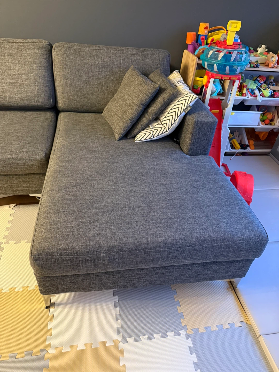 Grey Sectional Sofa - photo 4