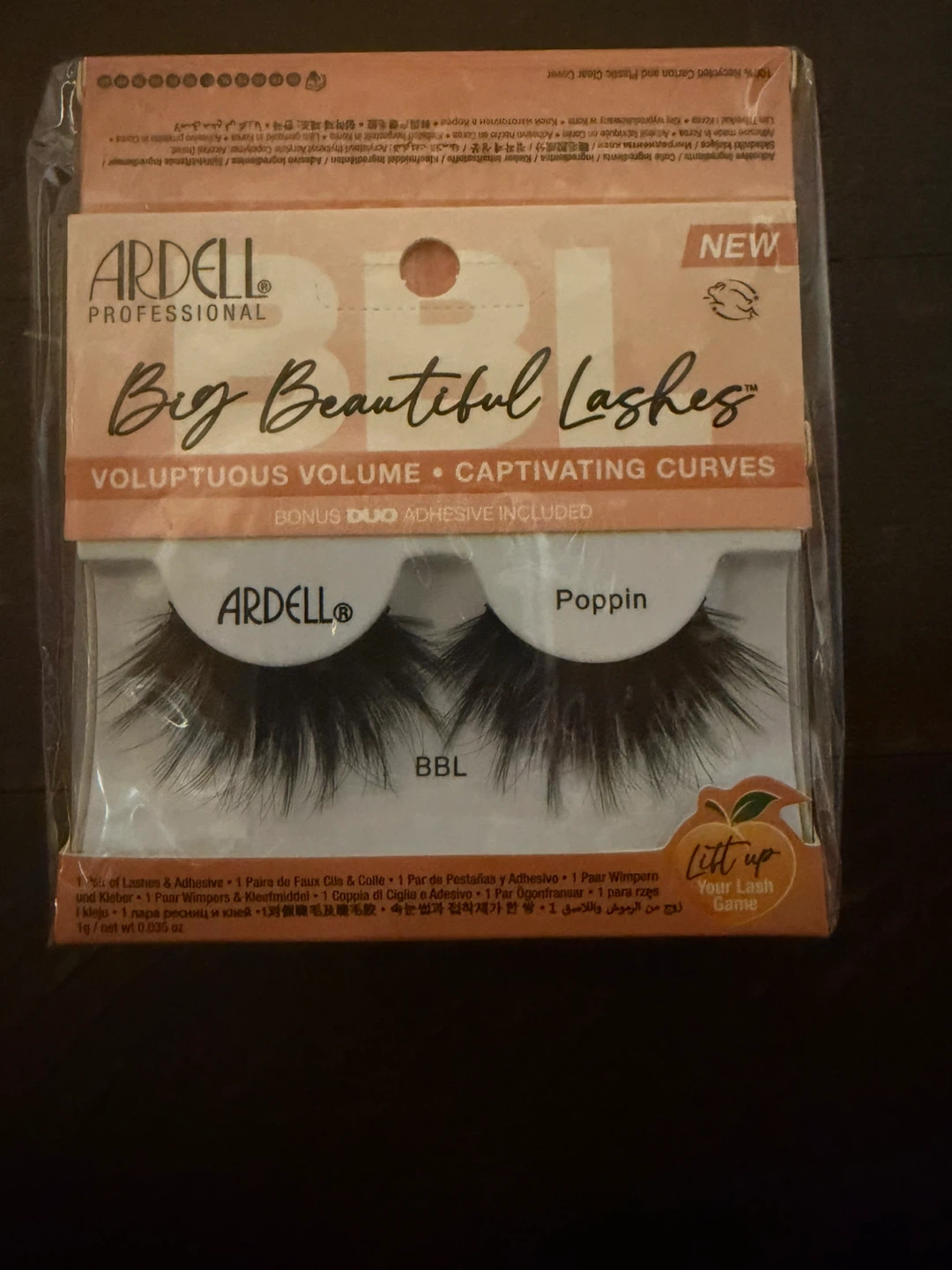 4 pairs and DUO adhesive Ardell Big Beautiful Lashes Poppin BBL
