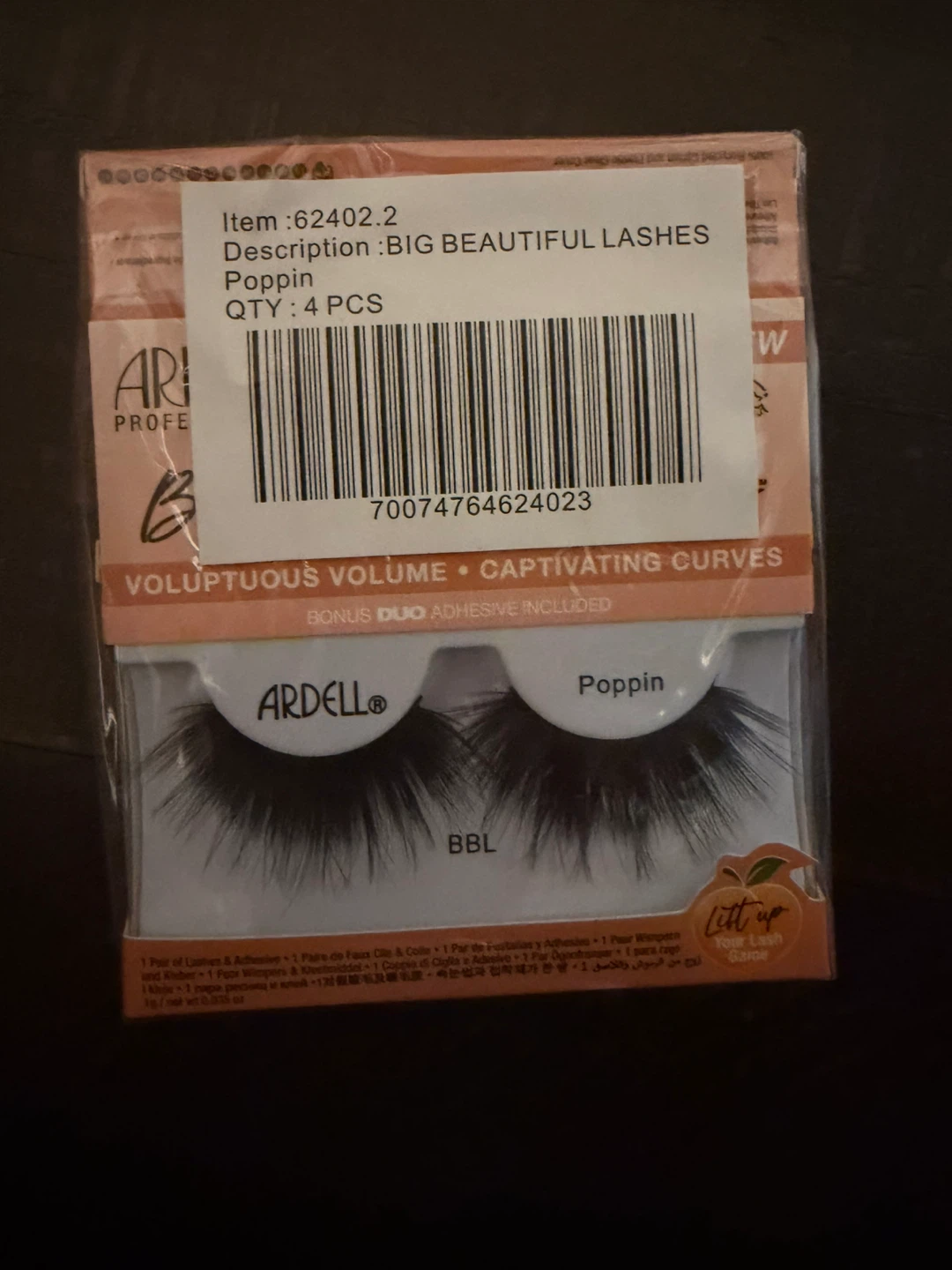 4 pairs and DUO adhesive Ardell Big Beautiful Lashes Poppin BBL - photo 3
