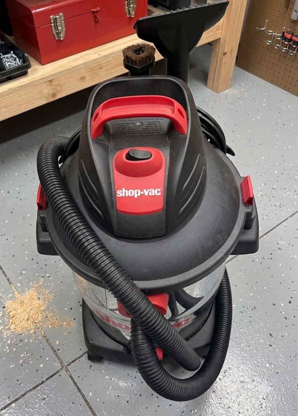 Shop-Vac 12-Gallon 6.0 HP Stainless Steel Wet/Dry Vacuum