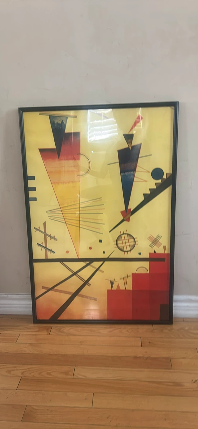 Large framed Abstract Art Print