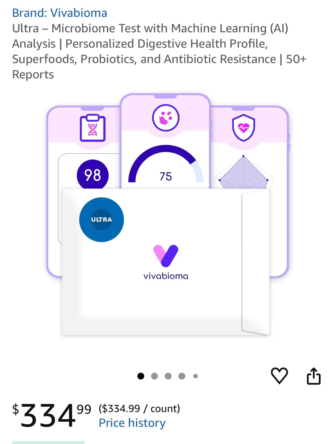 Vivabioma Ultra Microbiome Test Kit